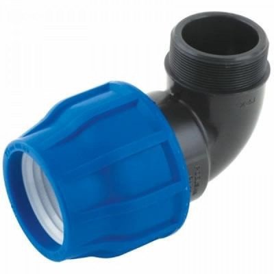 Gomito maschio a compressione pn16 d.40x1