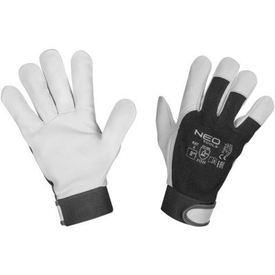 Topex 97-655-8 guanti da lavoro 2122x pelle di capra velcro t ds