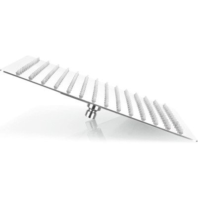 Soffione doccia acciaio inox ss304 cromato quadro 25x25 goplast