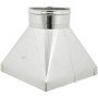 Tramoggia per canna fumaria in acciaio inox (dn 220 base 250x250