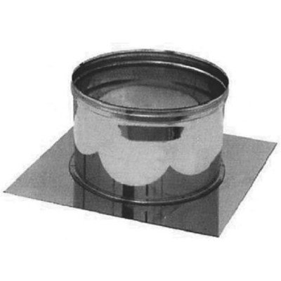 Piastra di base in acciaio inox per canna fumaria (dn 160)