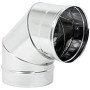 Curva gomito a 90 g acciaio inox canna fumaria (d80)