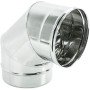 Gomito a 90  per canna fumaria in acciaio inox (dn 150)
