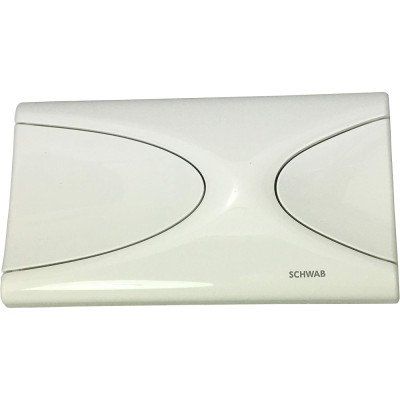 Placca di comando targa bianco 2 volumi moderno elegante