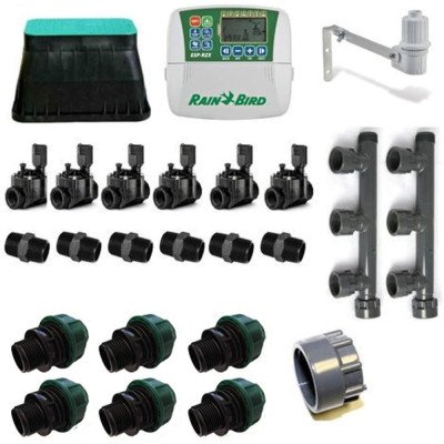 Kit di irrigazione rain bird a 6 zone 220 v interno