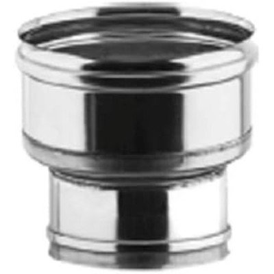 Raccordo caldaia canna fumaria in acciaio inox femmina femmina (