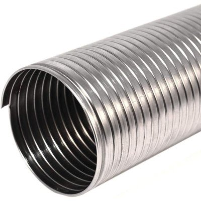 Tubo flessibile corrugato in acciaio inox per canna fumaria (dn