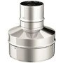 Riduttore in acciaio inox per canna fumaria maschio maschio (dn