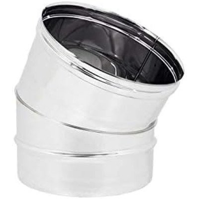 Gomito curva acciaio inox diametro d 80mm 5 decimi aisi 304 a 30