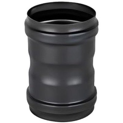 Manicotto ff nero femmina-femmina tubo stufa a pellet ferro sp 1