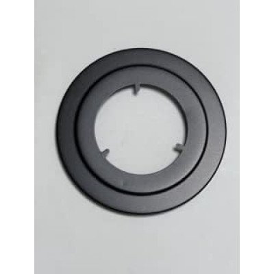 Rosone nero per stufe a pellet e tubo nero per canna fumaria (d