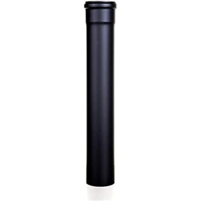 Tubo scarico pellet nero lineare diametro 80 mm cm 25 50 100 ner