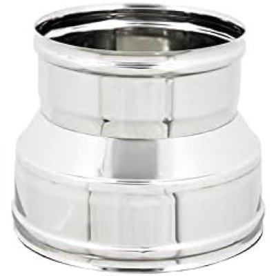 Riduzione aumento raccordo ff acciaio inox per canna fumaria (d