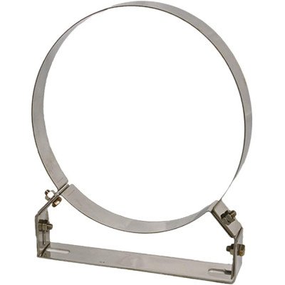 Tecnometal fumisteria fascetta murale regolabile acciaio inox ve