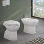 Inbagno coppia sanitari tradizionali in ceramica bianco in set w