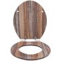 Sedile wc con abbassamento automatico, chiusura rapida, in mdf r