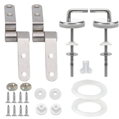 Homury - set di cerniere per sedile wc, vite fissa, cerniera in