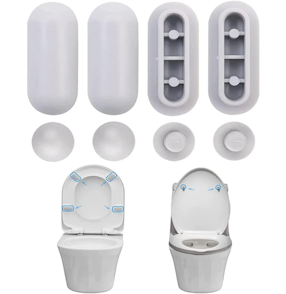 Wc sitz puffer sets, 8 stück sto ßstangen universal toilettensitz