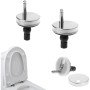 Fissaggi wc sedile 2 pezzi viti e bulloni per sedile wc,fissaggi