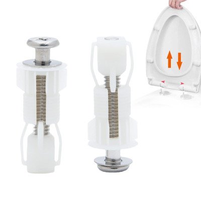 2 pezzi set di fissaggio per sedile wc universale, fissaggi wc s