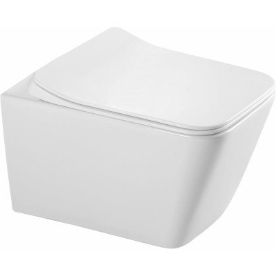Wc sospeso senza bordi in ceramica | wc con sedile wc soft close