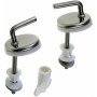 Emiif 2 cerniere di ricambio per sedile wc in acciaio inox con f