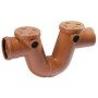 Sifone firenze pvc fognatura 2 tappi d.200