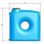 Serbatoio da esterno jolly cpz l t.1500 blu
