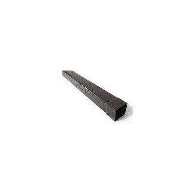 Gronda pvc color testa di moro d 080 quadra - pluviale mt  1
