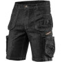 Topex 81-273-m pantaloncini corti da lavoro denim, neri, taglia