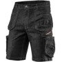 Topex 81-273-l pantaloncini cort i da lavoro denim, neri, taglia