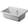 Lavatoio pangea cop.lav.124x60 c est.scorr.-vasca dx., cort.rosso