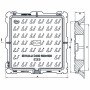 Chiusino ghisa tel+ coperchio d400 100x100 b016wde6bm