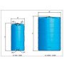 Serbatoio da esterno verticale c v lt. 1000 blu b08wz7yxbt