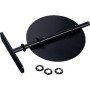 Serie arredo 20 10 nero valvola intercambiabile d.180