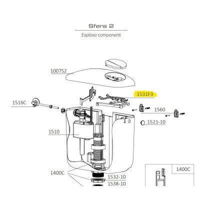 Gruppo ponte con leve sfera 2 cr1531f3