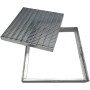 Griglia acciaio zincato con telaio 53,5x53,5