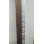 Listello fusion effetto metallico 25x10 bronzo scuro 2,5 metri