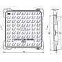 Chiusino ghisa telaio + coperchio c250 30x30 b01co0frxs