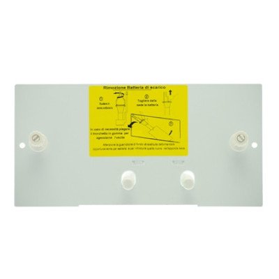 Bampi controplacca abs bianco 2 tasti 249x125