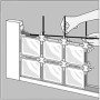 Distanziatore vetromattone 19x19x8