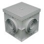 Barile in plastica pp hd con coperchio. cm 40x40 grigio chiaro (