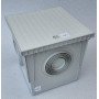 Barile in plastica pp hd con coperchio. cm 40x40 grigio chiaro (