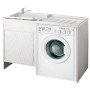 Lavatoio compact cop.lav.124x60 -vasca sx, bn cr4800sx