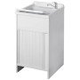 Lavatoio compact 45x50, a serran dina, bianco cr4006
