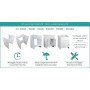 Lavatoio compact 45x50, a serran dina, bianco cr4006