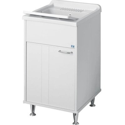 Negrari 9046a mobile lavatoio in resina per esterno, bianco