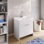Lavatoio serie garden da 80x50 cm, kitt 9010k cr negrari
