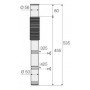 Valsir vs0865148 tubo fless. con prolunga hdpe d.56 50