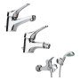 Paini bios set miscelatori lavabo + bidet + vasca con doccetta